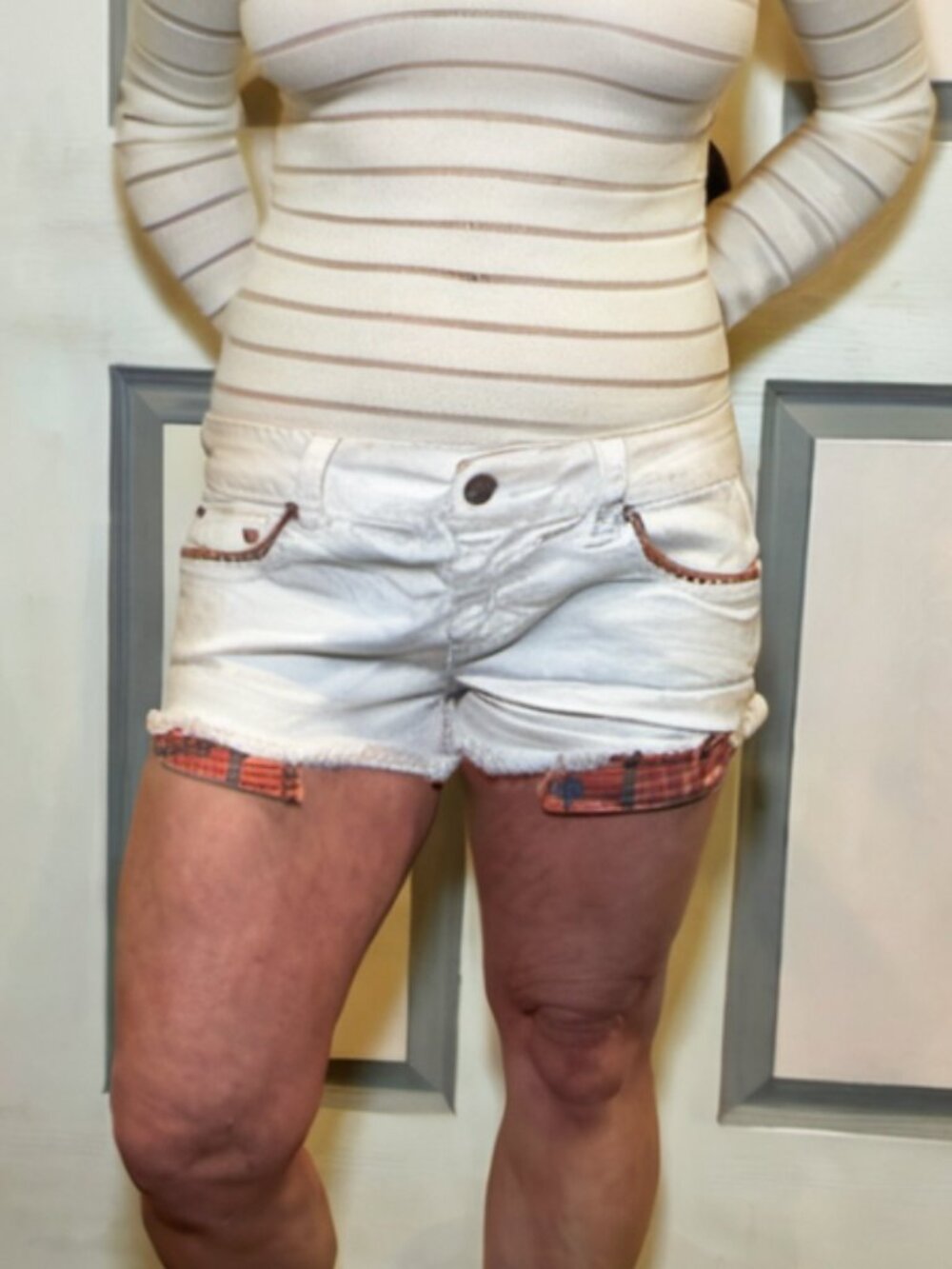 RUE 21 - Low Rise Booty Shorts in a Light Pink